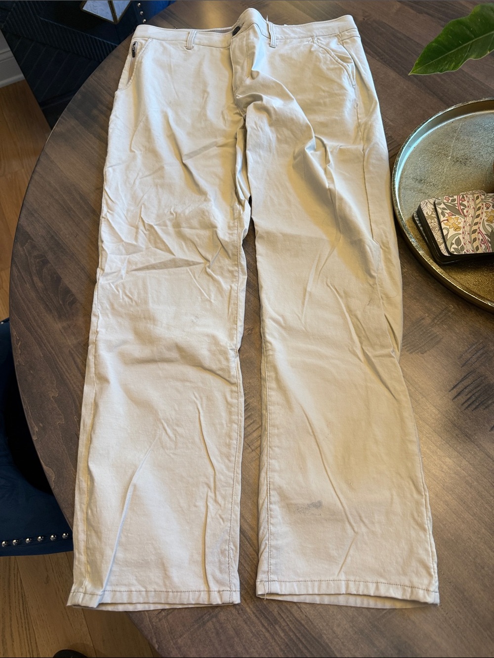 Men's Light Beige Chino Pants – Straight Leg Casual